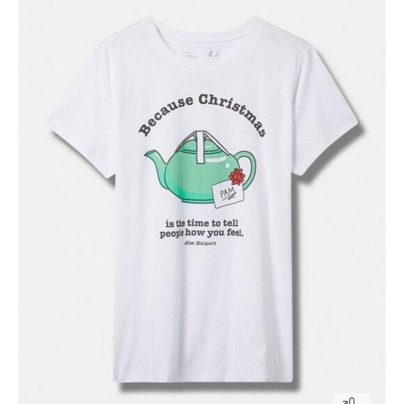 Torrid Size 3 The Office Classic Fit Cotton Crew T-Shirt NWT Christmas - Picture 1 of 8